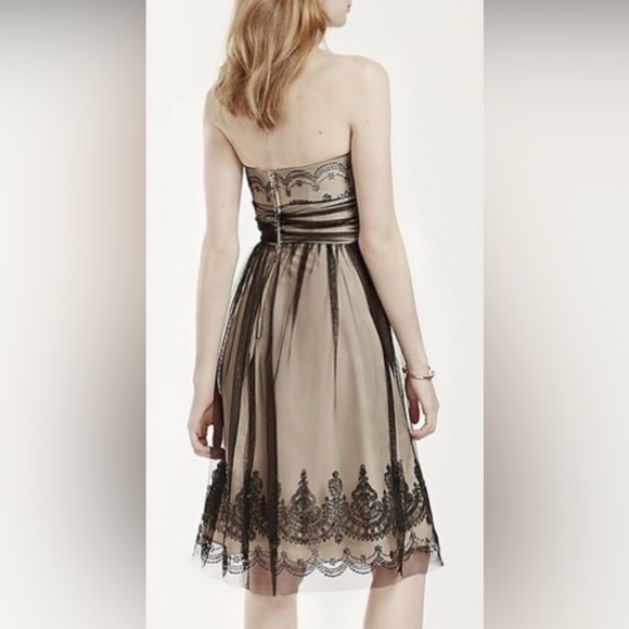 David's Bridal Mesh Beaded Prom Dress 12 Gorgeous Tulle Caviar Embellished Party - Picture 15 of 15